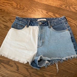 White and blue pacsun shorts